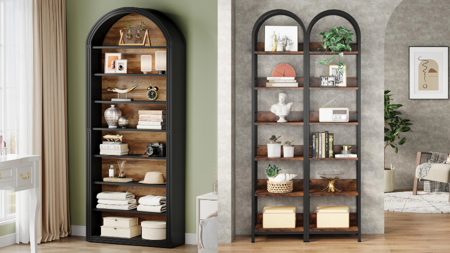 Elegant 78.7 Arched Bookcase: A Complete Review of This Stunning Storage Solution