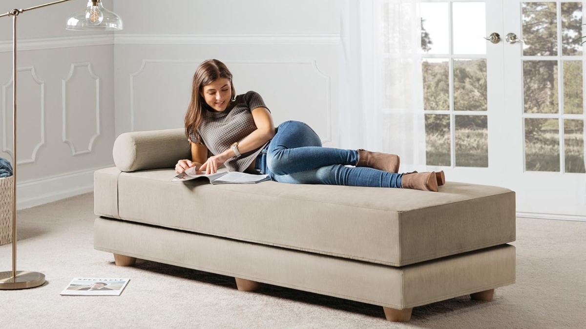 This Jaxx Alon Daybed Sleeper Saves You Space and Keeps Guests Comfortable