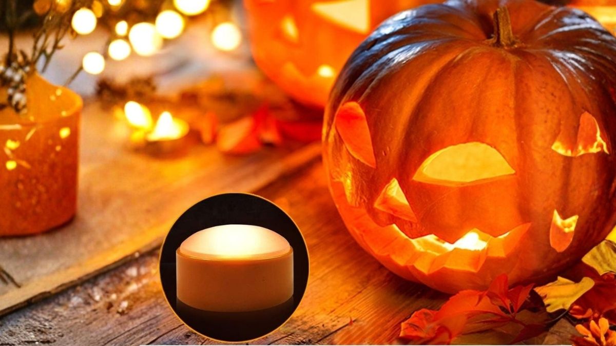Add a Warm Glow to Halloween: Battery-Operated Pumpkin Lights for Indoors or Outdoors