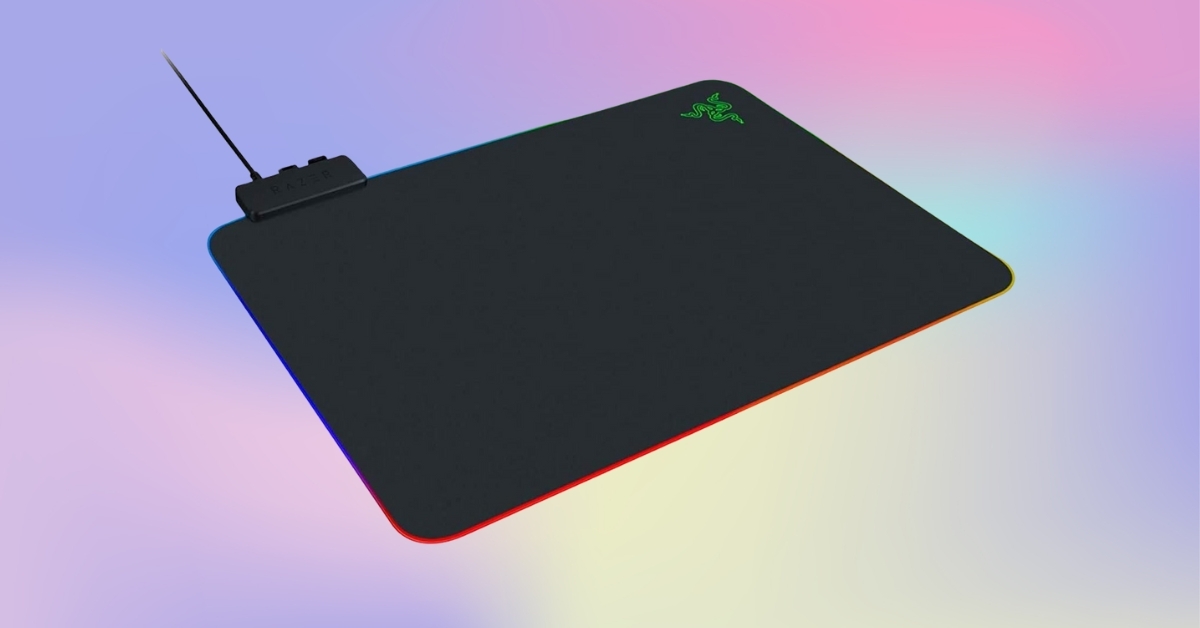 Razer Firefly Hard V2 RGB Gaming Mouse Pad with illuminated edges and hard surface