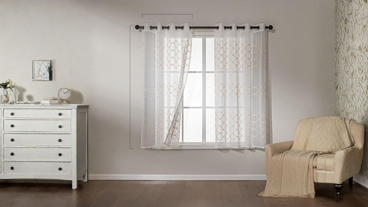 Transform Your Living Space with Effortless Elegance Using Amazon Basics Embroidered Sheer Curtains