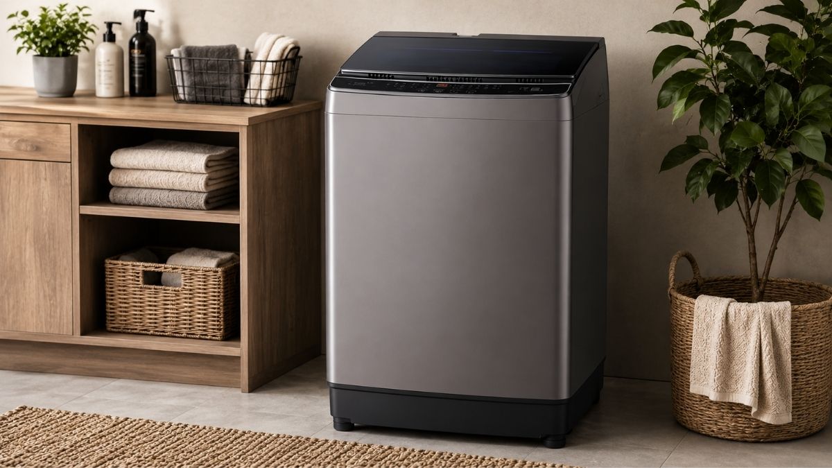 Modern minimalist laundry room design