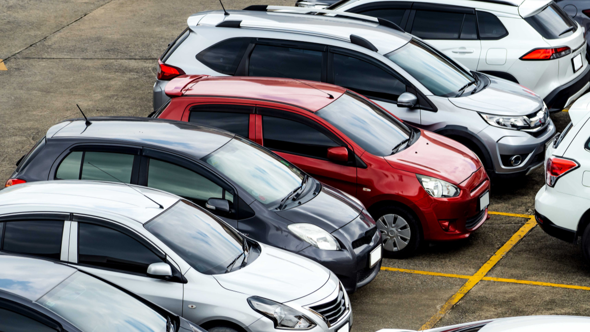 Turo car rental vehicle parked at airport pickup location for convenient travel transportation